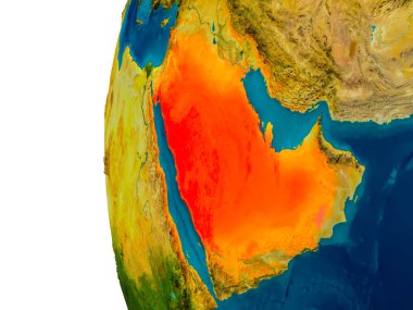 Suudi Arabistan modeli Dünya gezegeninin
