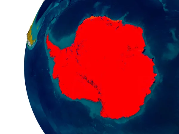 Antártida en el modelo del planeta Tierra —  Fotos de Stock