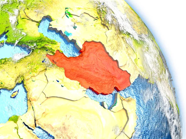 Irã em modelo de Terra — Fotografia de Stock
