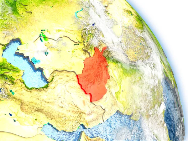 Afganistan maapallon mallina — kuvapankkivalokuva