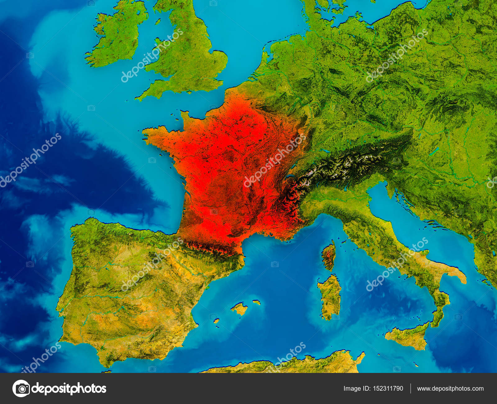 France On Physical Map Stock Photo Tom griger 152311790 france-on-physical-map-stock-photo-tom-griger-152311790