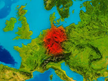 Fiziksel haritada Almanya