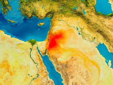 Jordan on physical map