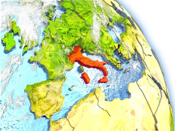 Olaszország-modell, a föld — Stock Fotó