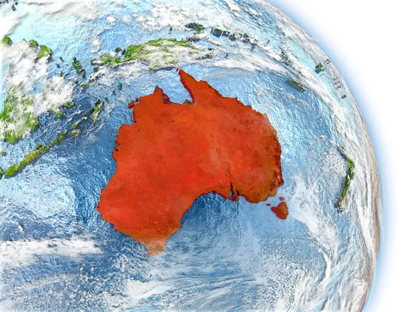 Austrália em modelo de Terra — Fotografia de Stock