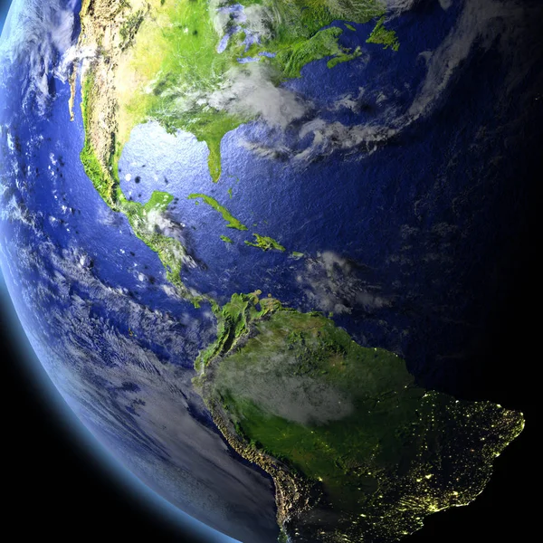 America centrale dallo spazio — Foto Stock