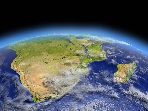 Sul de África a partir do espaço — Fotografia de Stock