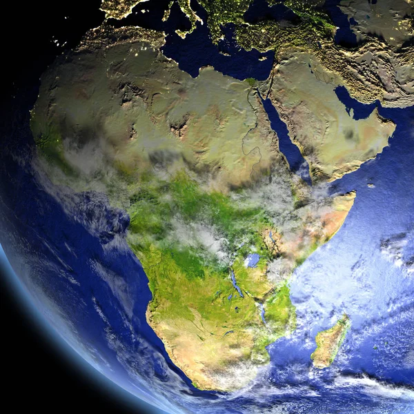 Uzaydan gelen Afrika — Stok fotoğraf