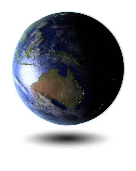 Australie en vol stationnaire globe — Photo