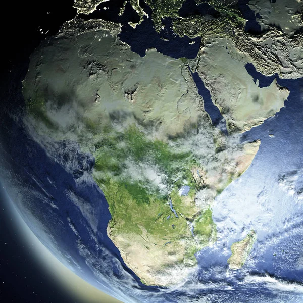 Africa dallo spazio — Foto Stock