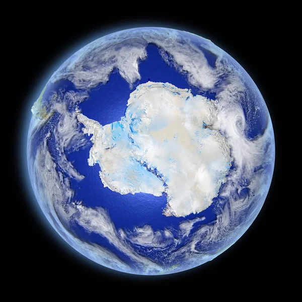 Антарктида з космосу — стокове фото