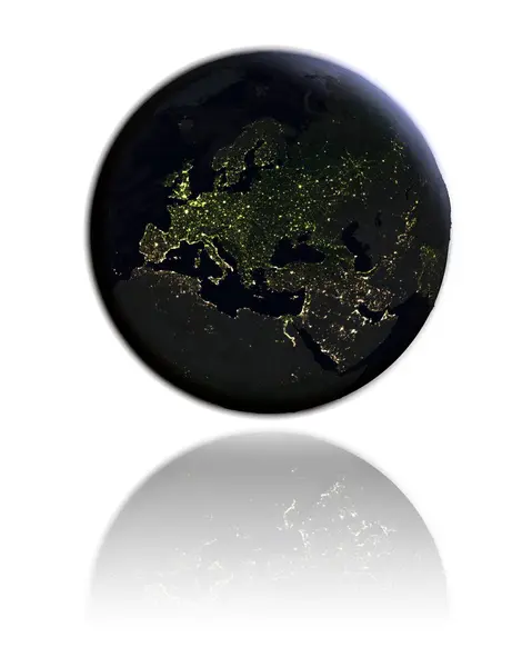 Europa på natten — Stockfoto
