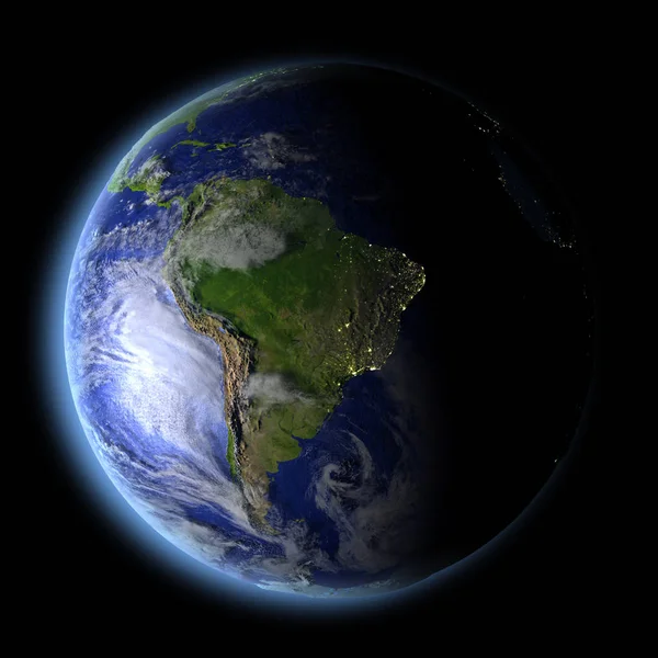 Sudamérica desde el espacio —  Fotos de Stock