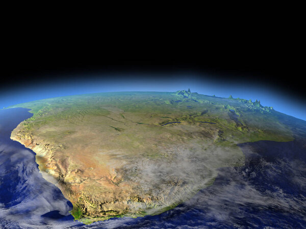 South Africa from space