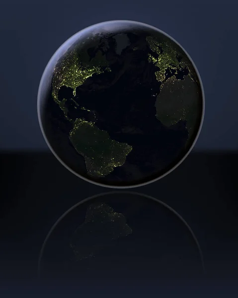 暗闇の中で北半球 — ストック写真