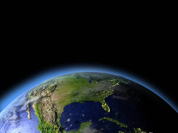 Amérique du Nord depuis l'espace — Photo