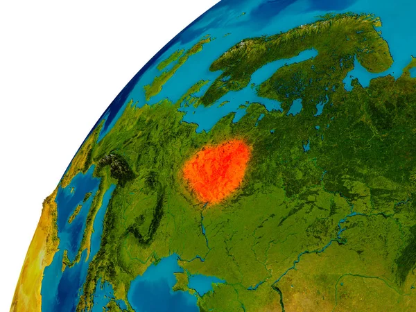 白俄罗斯的地球上 — 图库照片