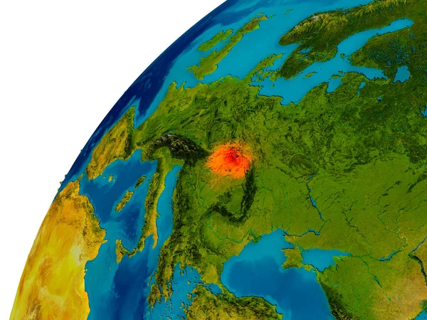 斯洛伐克在地球上 — 图库照片