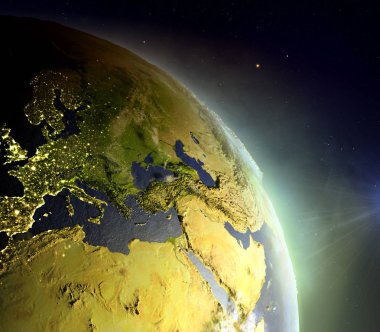 Sunrise uzaydan EMEA bölgesi