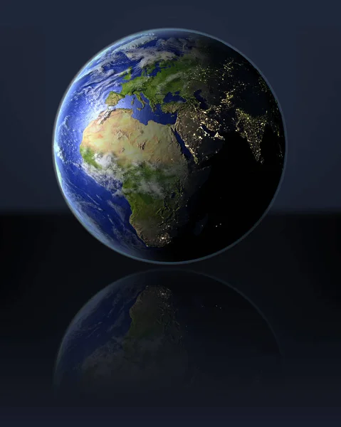 EMEA-regionen på Globen — Stockfoto
