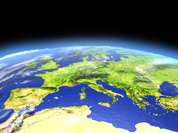 Evropa z vesmíru — Stock fotografie