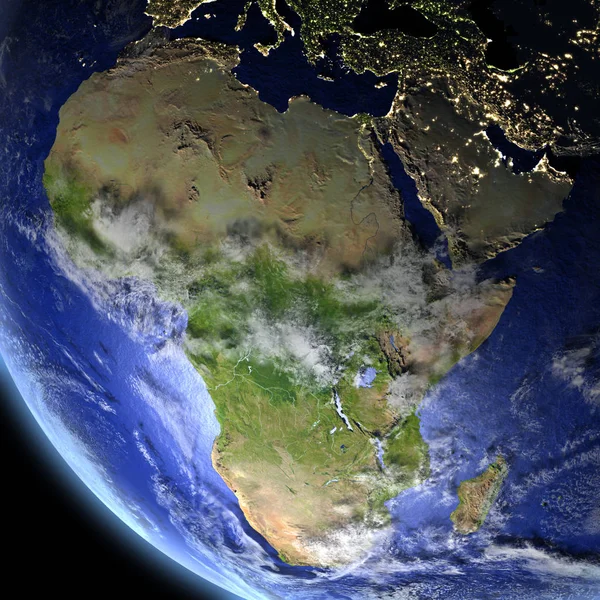 Africa from space — Stock Photo, Image