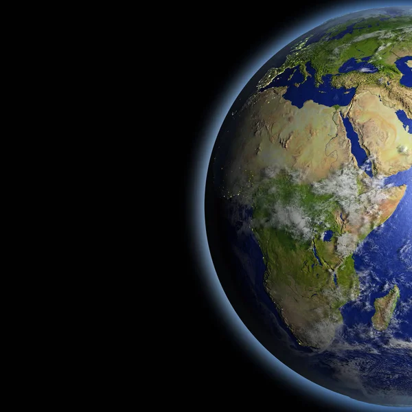 Uzaydan gelen Afrika — Stok fotoğraf