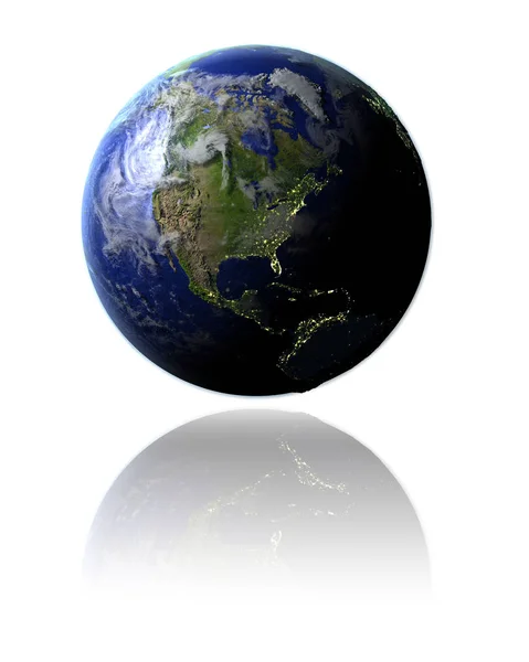 Dünya üzerinde Kuzey Amerika — Stok fotoğraf