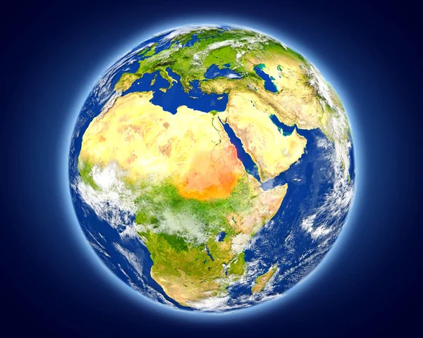 苏丹在地球上 — 图库照片