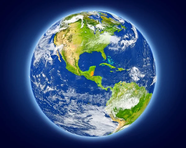 Belize op de planeet aarde — Stockfoto