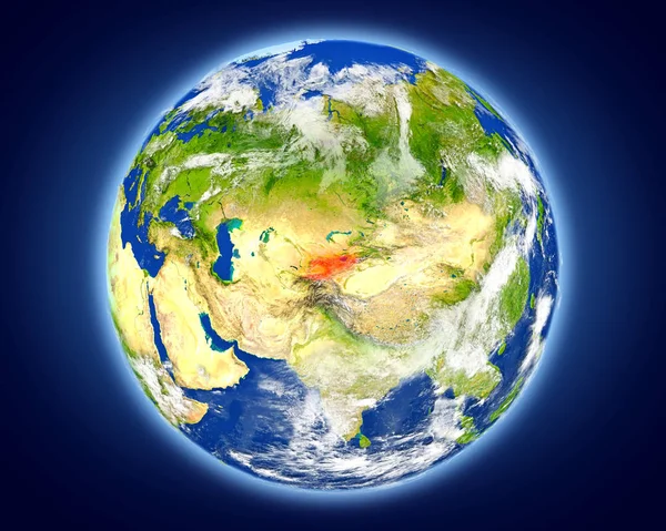 Kirgizistan på planeten jorden — Stockfoto