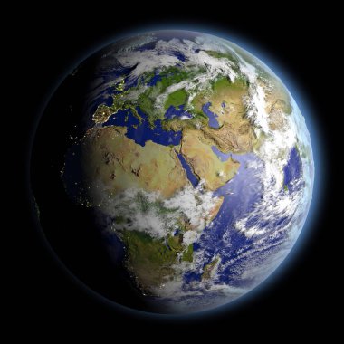 uzaydan EMEA bölgesi