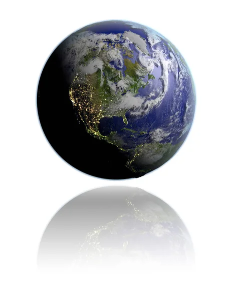 Nordamerika på jorden — Stockfoto