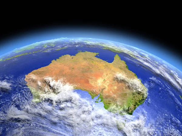 Αυστραλία από το διάστημα — Φωτογραφία Αρχείου