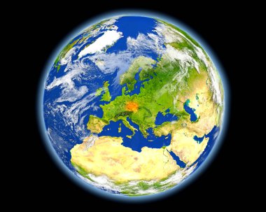 Çek Cumhuriyeti uzaydan gelen kırmızı