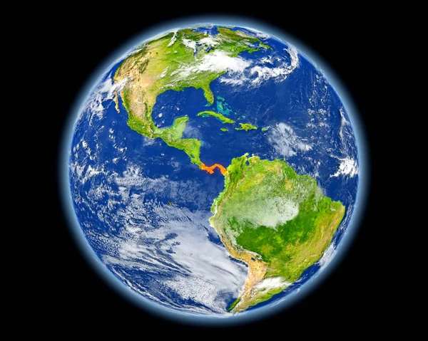 Panama uzaydan gelen kırmızı — Stok fotoğraf