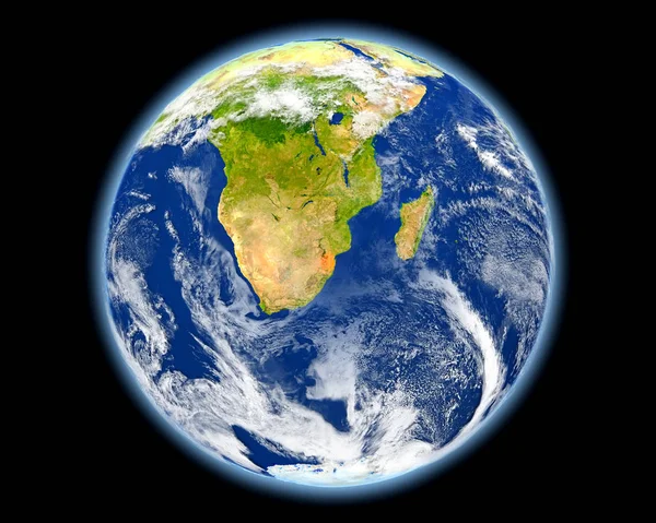 Svaziland uzaydan gelen kırmızı — Stok fotoğraf