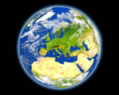 Uzaydan gelen kırmızı Slovenya