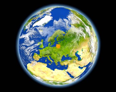 Litvanya uzaydan gelen kırmızı