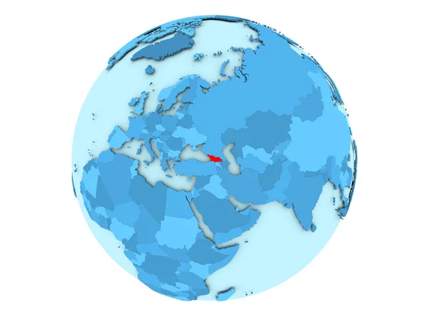 Georgia on blue globe isolated — Stock Photo, Image