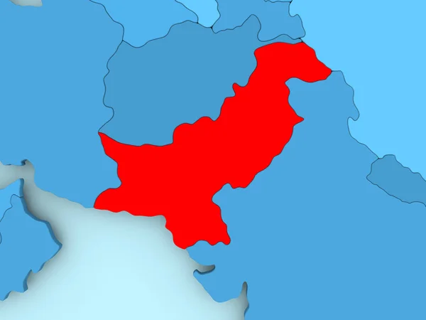 Mapa z Pakistanu — Zdjęcie stockowe