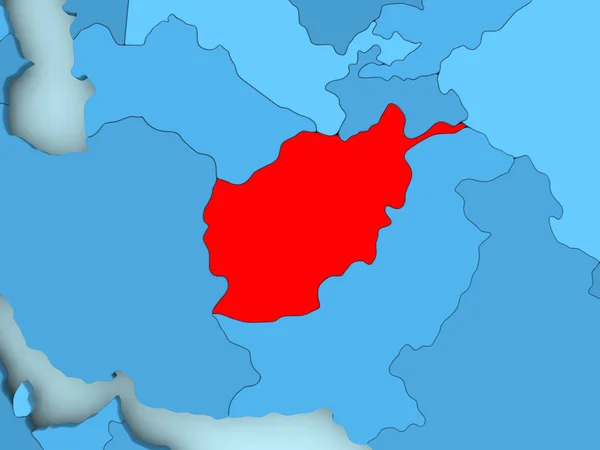 Mapa Afganistanu — Zdjęcie stockowe