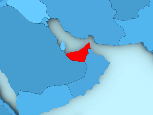 Térkép-Egyesült arab Emírségek — Stock Fotó
