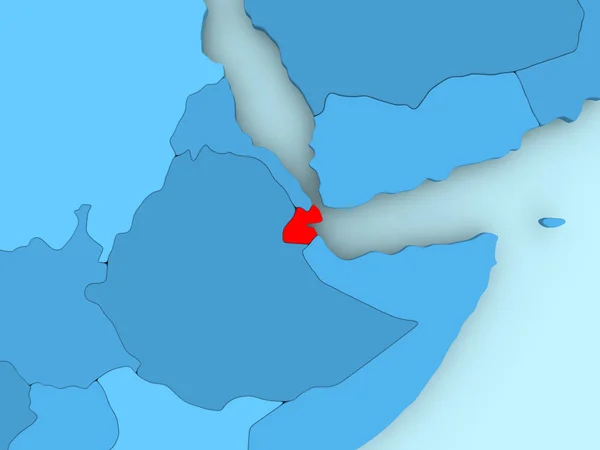 La carte de Djibouti — Photo