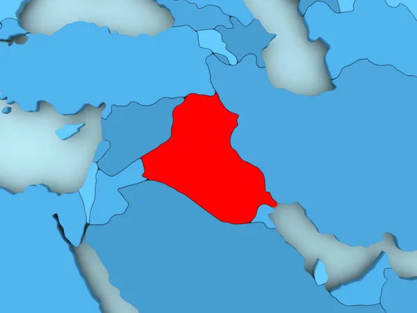 El mapa de Iraq — Foto de Stock