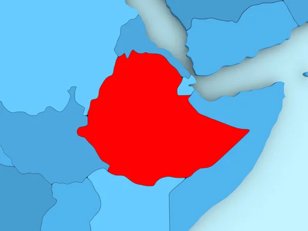이디오피아의 지도 — 스톡 사진