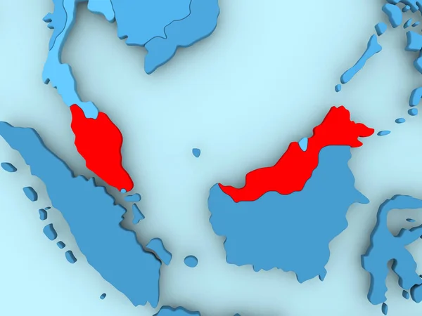 マレーシアの地図 — ストック写真