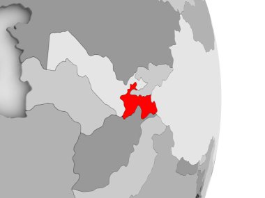 Tacikistan gri siyasi dünya üzerinde