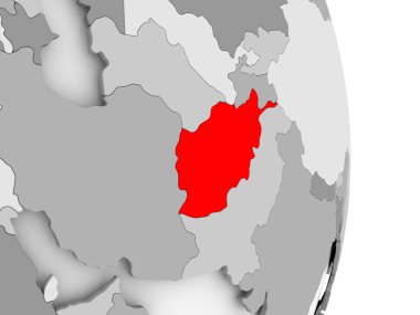 Afganistan gri siyasi dünya üzerinde