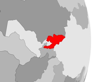 Kırgızistan gri siyasi dünya üzerinde